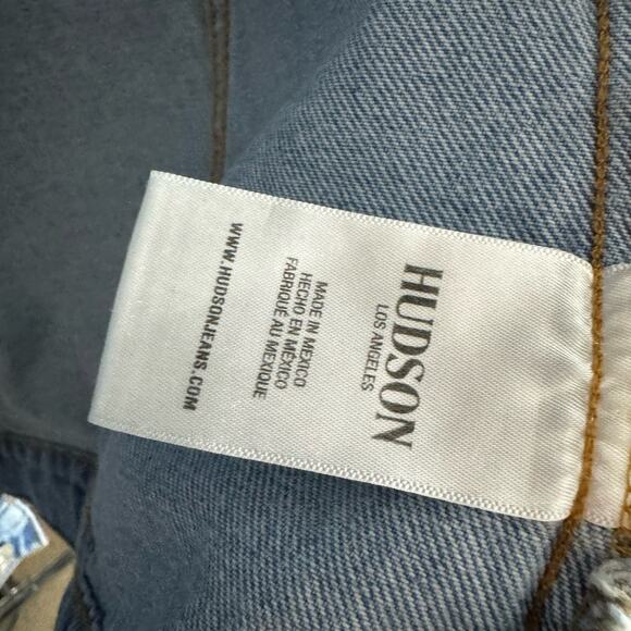 Hudson Women's Long Sleeve Cotton Denim Jean Jacket Solid Blue Women's 1X New - Picture 9 of 10